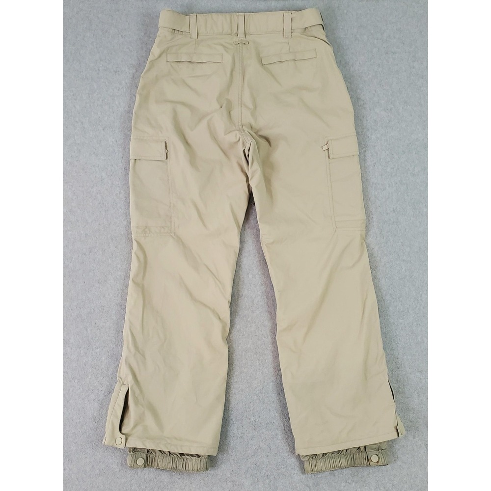 Quiksilver 5000 Snow Pants Mens Medium (34x30) Beige Cargo Ski Snowboard Vented - Picture 2 of 16